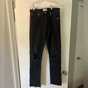 AGOLDE distressed jeans black size 28